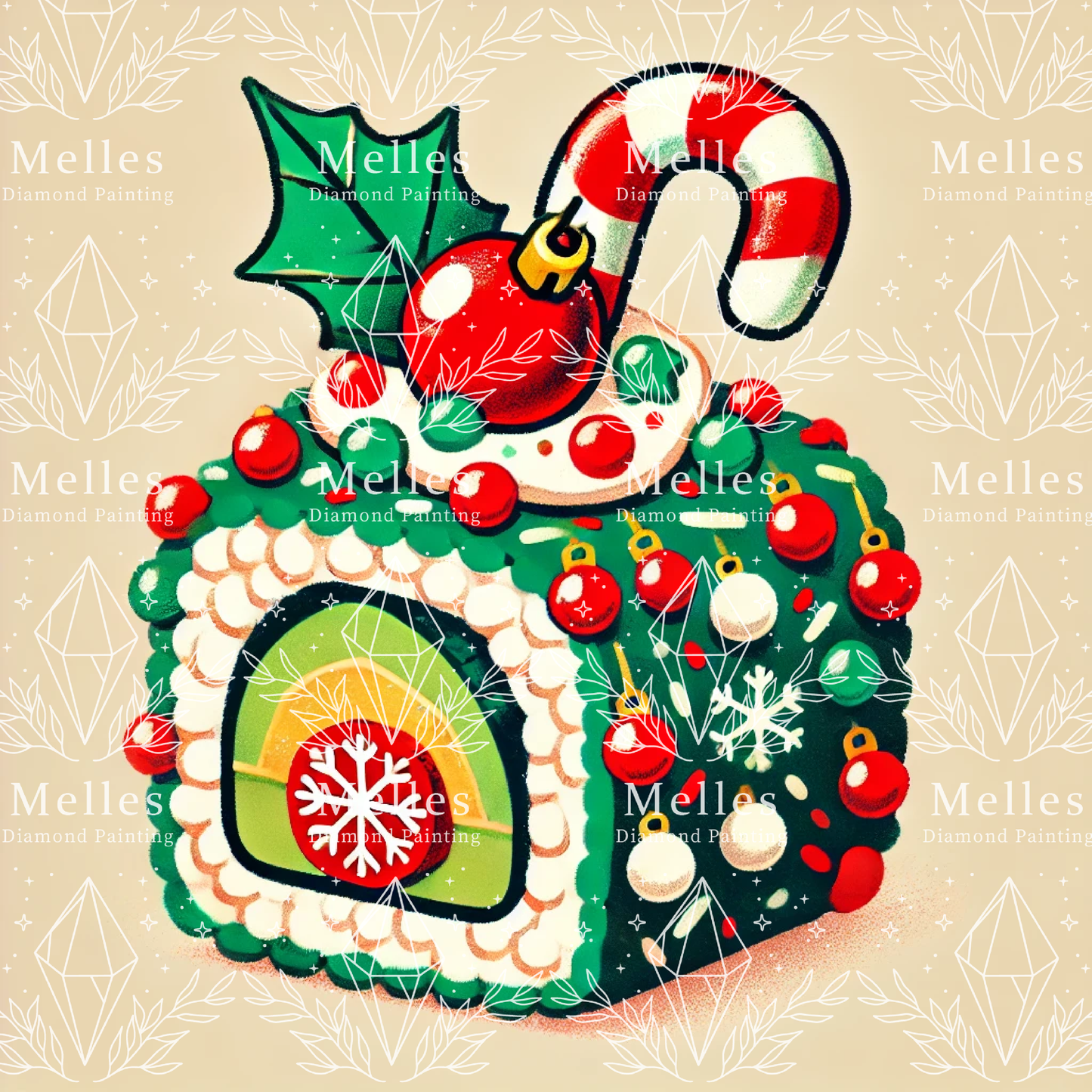 Mini Kit Sushi de Natal - Renderização Premium 