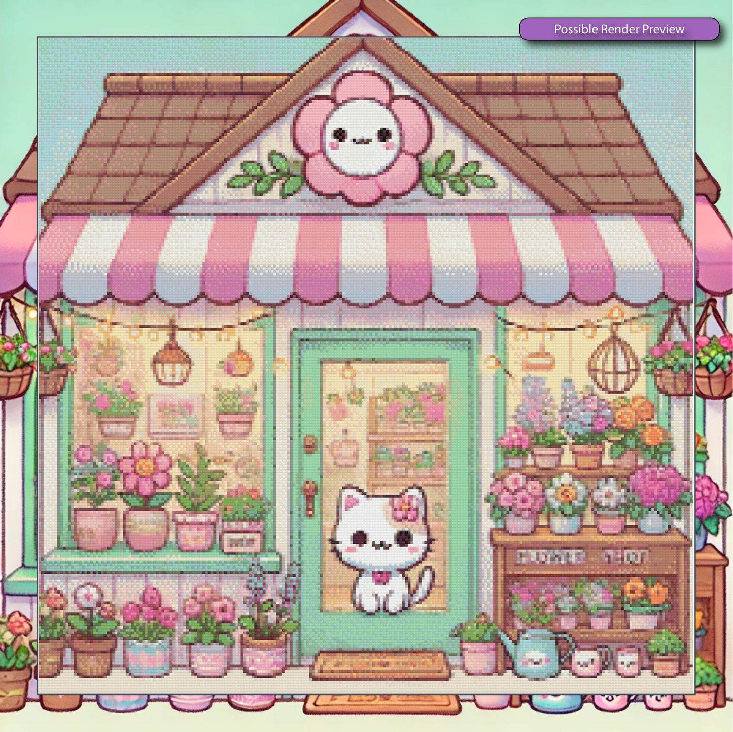 Boutique de fleurs kawaii 