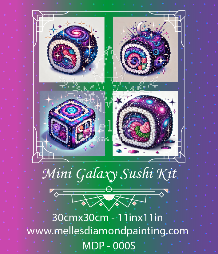 Mini Galaxy Sushi Kit - Renderização Premium 