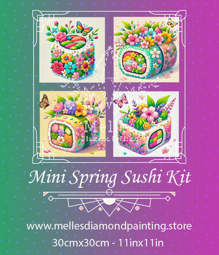 Kit Mini Sushi de Printemps - Rendu Premium 