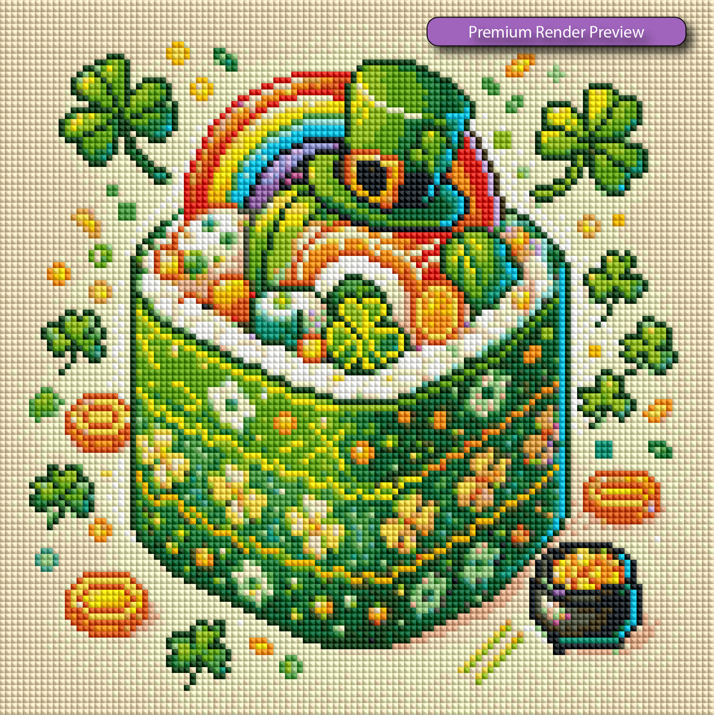 Mini Kit St.Patrick Sushi - Renderização Premium 